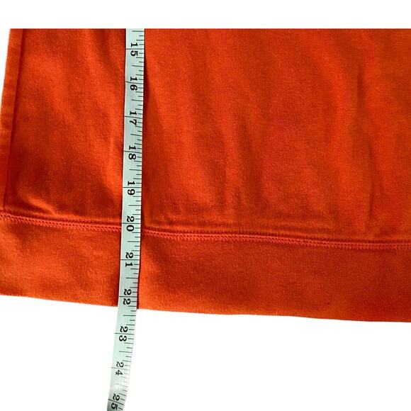 LRL Lauren Jeans Co. Burnt Orange Hooded Pullover Womens Size M - Picture 6 of 7
